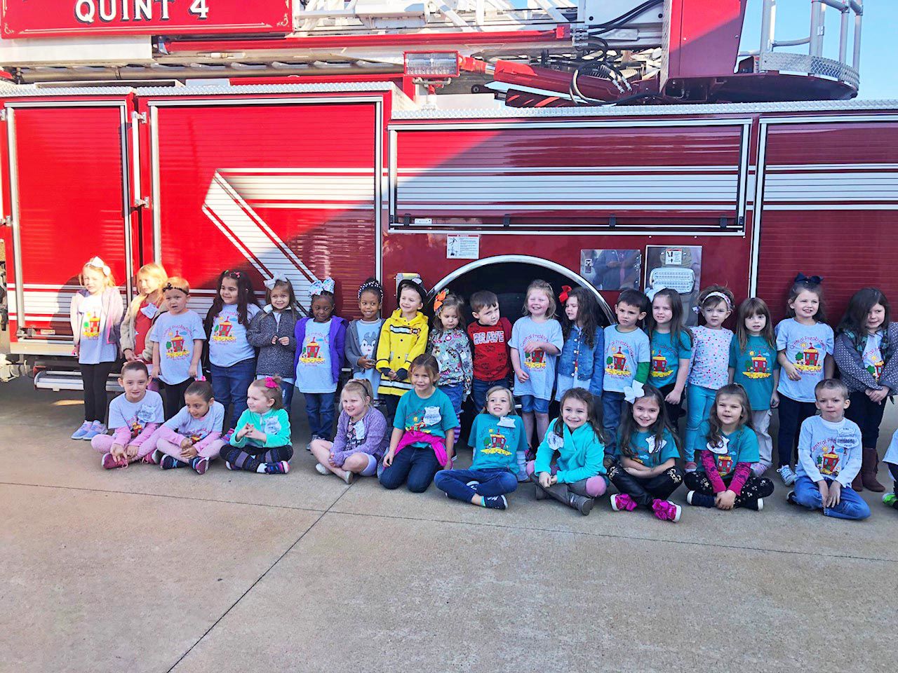 Paris Fire Station hosts Central Presbyterian Day School children